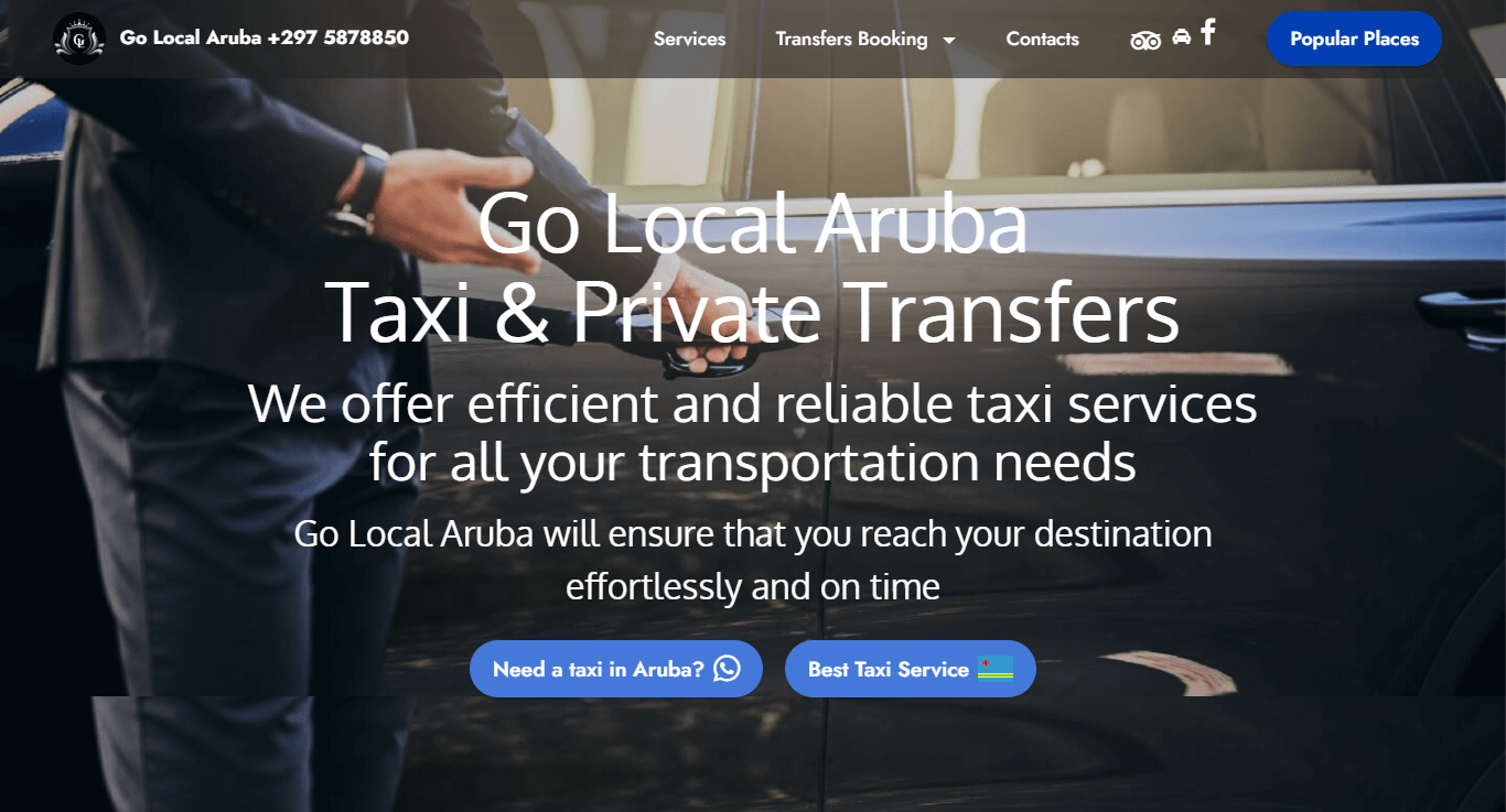 Book your taxi with Go Local Aruba